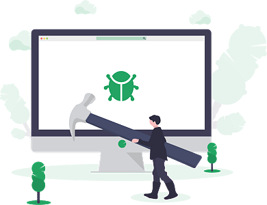 開發(fā)工程師使用debug工具查找代碼里的錯誤并修復