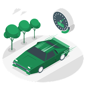 一輛外觀拉風(fēng)的跑車在街道上呼嘯而行