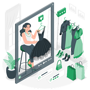 一名時(shí)尚女主播被服裝店邀請(qǐng)直播賣貨