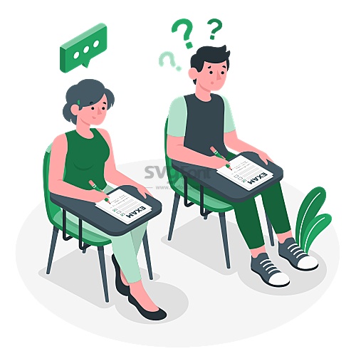 考試時(shí)考生們都在認(rèn)真地做題