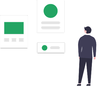 UI设计师向客户展示线框图/原型图