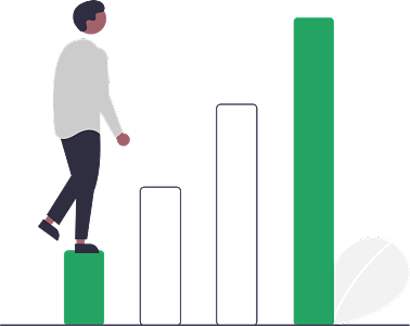 男子一步一脚印走向人生巅峰