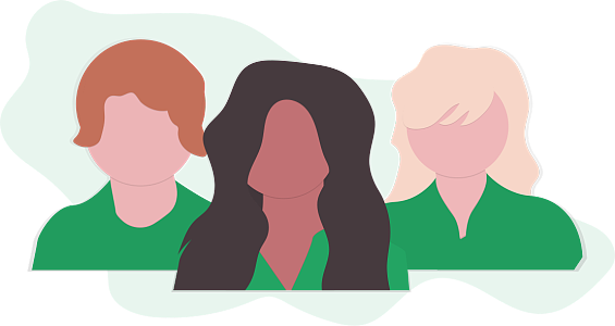由三位女性组成的社区委员会