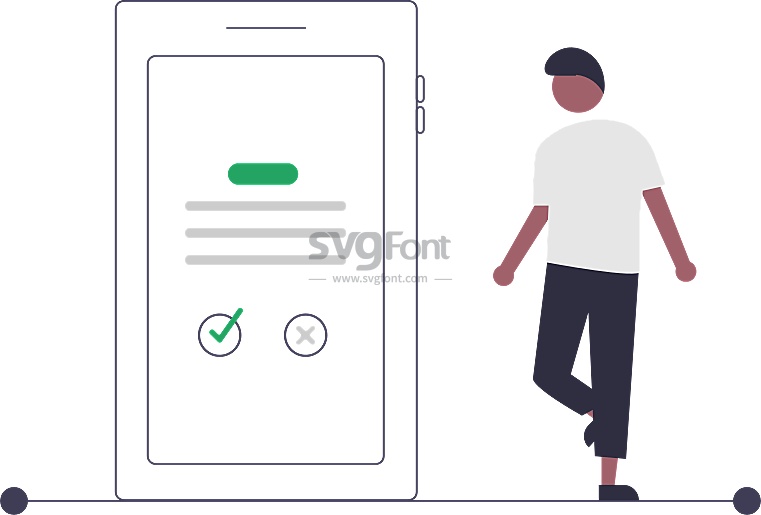 男子在手机APP注册账号过程中确认并同意条款
