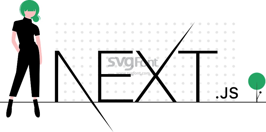 女开发工程师用next.js应用框架开发网站项目
