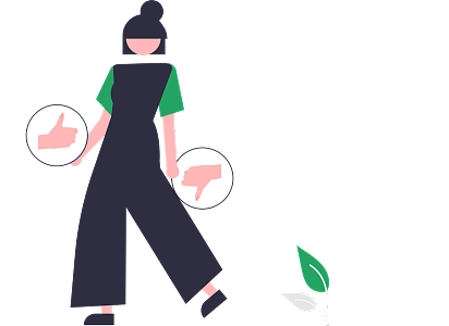 女孩在网络投票平台给选手投赞成或反对票