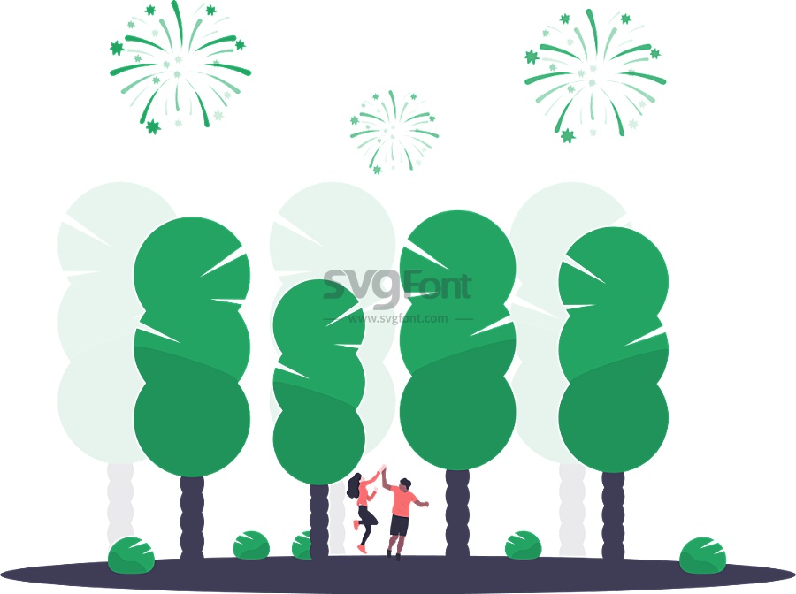 一对情侣在庆祝活动上愉快地跳起了舞蹈