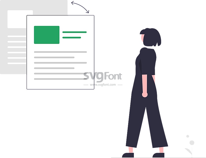 短发女子编辑文章后同步到文件服务器
