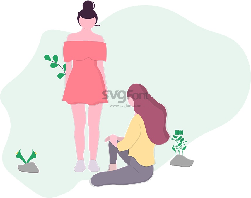 两名穿着可爱的女孩只是想获得众人的认可