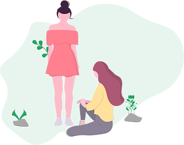 两名穿着可爱的女孩只是想获得众人的认可