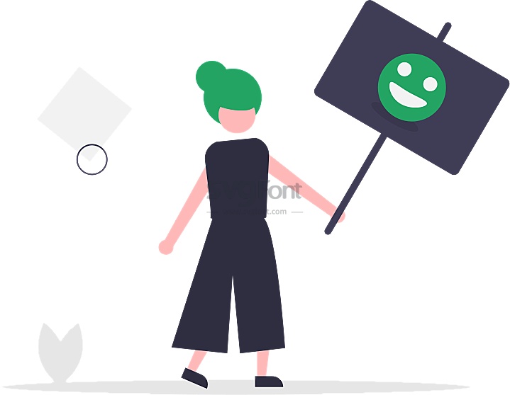 盘发女子此时此刻的心情只能用喜悦来形容