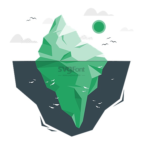 冰山漂向大海的过程中形成了生物链
