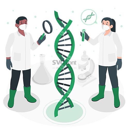 两名研究人员在分析破解DNA序列密码
