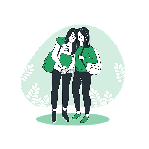 两名女子在大学期间建立了深厚的友谊