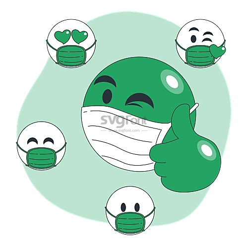 设计师设计出一堆可爱的面具表情符号